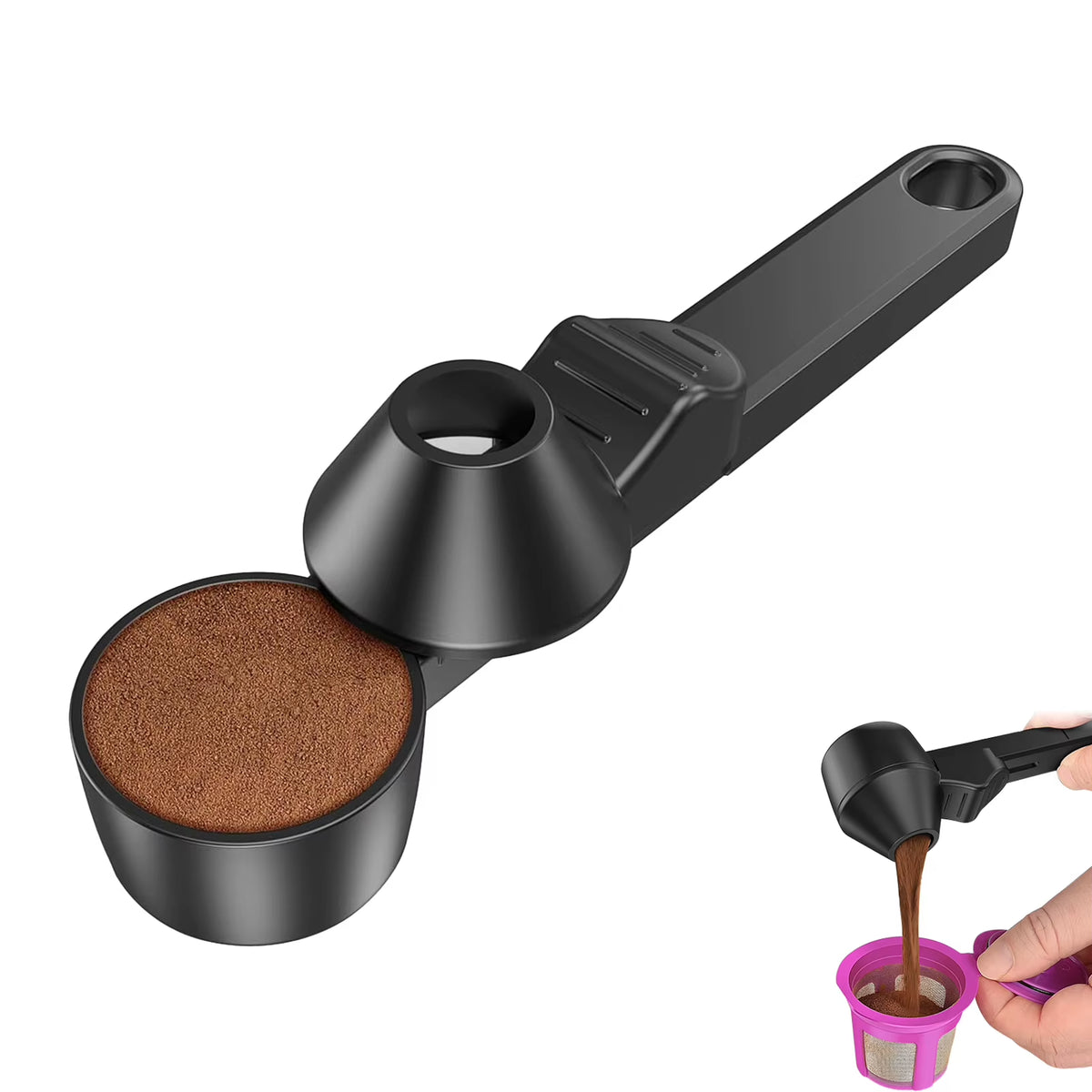 Colher De Café Deslizante Criativa À Prova De Vazamento, Colher Medidora De Proteína Em Pó Com Furo Para Pendurar, Para Cozinha, Bar, Academia, Viagem