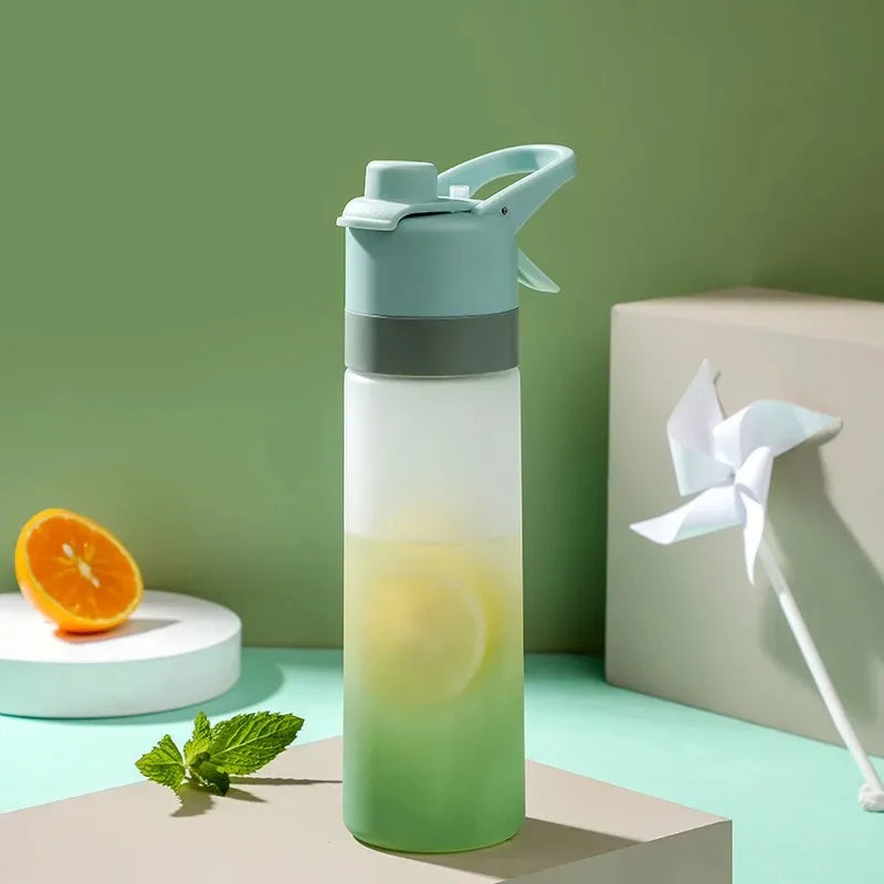 650Ml Spray Garrafa De Água Portátil Esporte Ao Ar Livre Garrafa De Água Para Meninas Ginásio Fitness Beber Drinkware Caminhadas Equitação Garrafa De Água