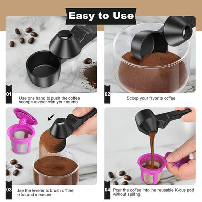 Colher De Café Deslizante Criativa À Prova De Vazamento, Colher Medidora De Proteína Em Pó Com Furo Para Pendurar, Para Cozinha, Bar, Academia, Viagem