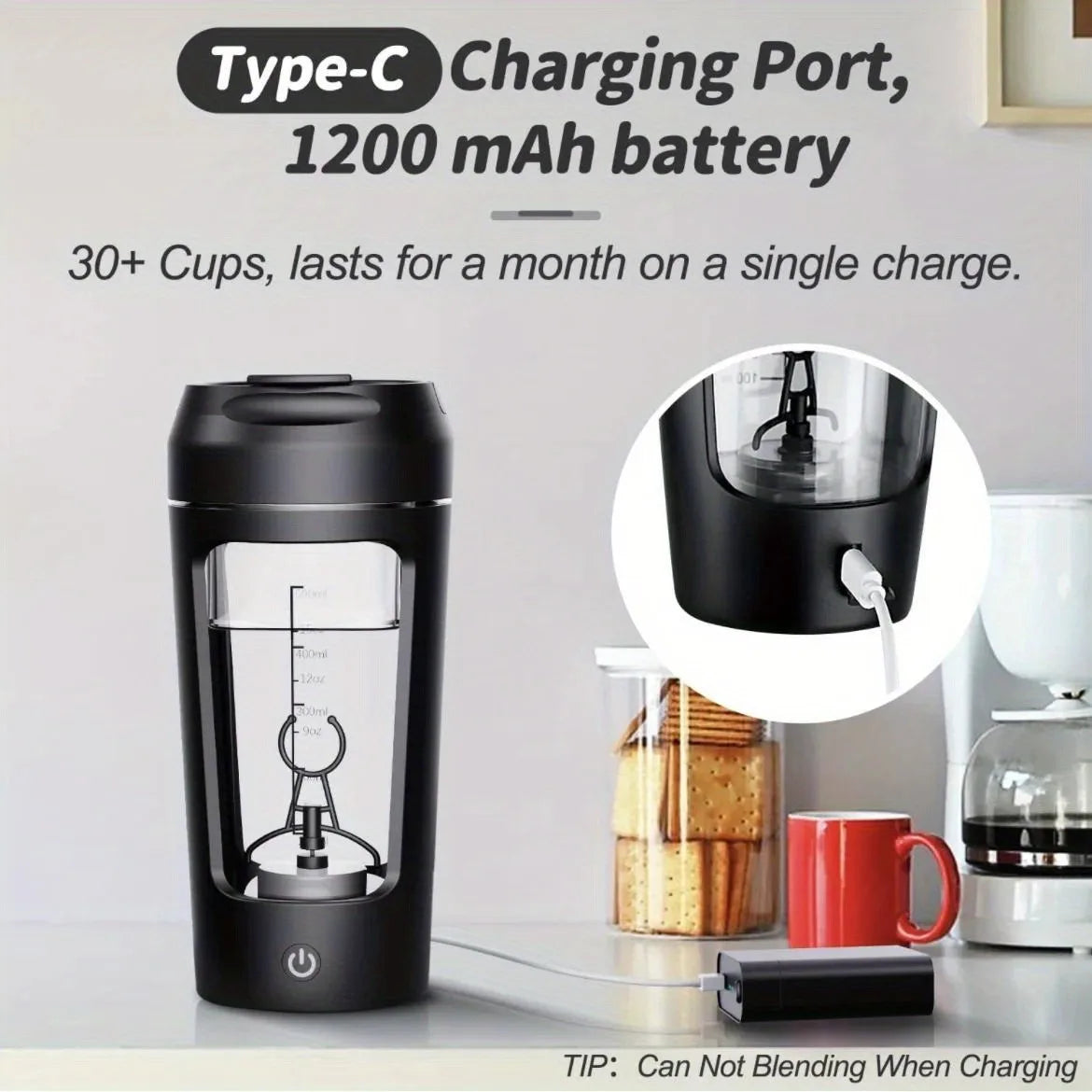 500Ml Elétrica Proteína Em Pó Copo De Mistura Automático Shaker Garrafa Misturador Shake Garrafa Leite Café Liquidificador Chaleira Para Ginásio Ao Ar Livre