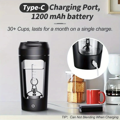 500Ml Elétrica Proteína Em Pó Copo De Mistura Automático Shaker Garrafa Misturador Shake Garrafa Leite Café Liquidificador Chaleira Para Ginásio Ao Ar Livre
