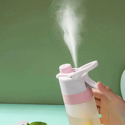 650Ml Spray Garrafa De Água Portátil Esporte Ao Ar Livre Garrafa De Água Para Meninas Ginásio Fitness Beber Drinkware Caminhadas Equitação Garrafa De Água