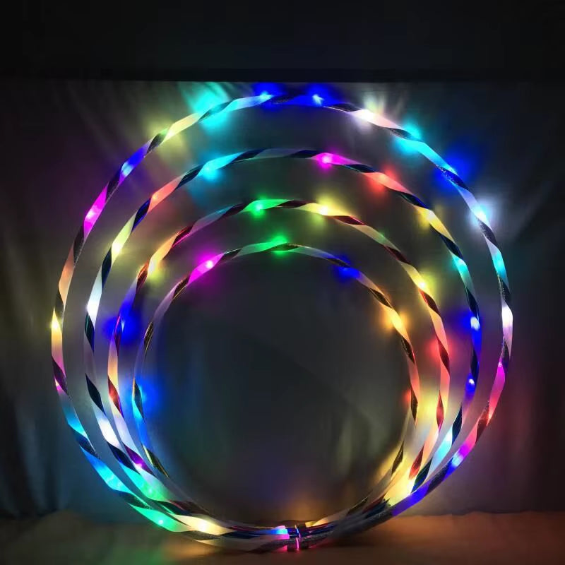 Argola Esportiva Com Luz Led, Aro De Ginástica Colorido Para Show De Arte, Aro Fitness Feminino, Peso Solto, Equipamento Fitness Para Academia Em Casa