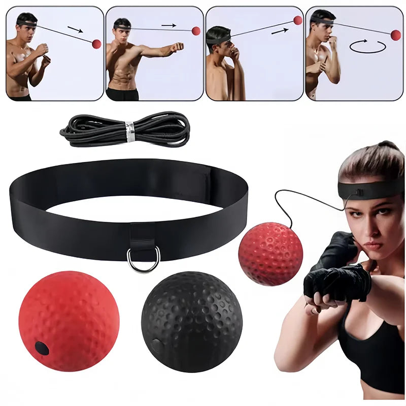 Bola De Treinamento De Boxe Criança Caixa Bola Único Jogo Com Bandana Interação Pai-Filho Bola Reflexo De Boxe Para Perfuração De Reação
