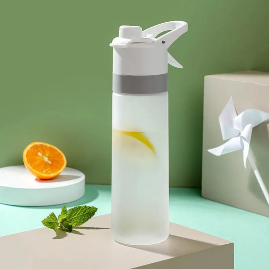 650Ml Spray Garrafa De Água Portátil Esporte Ao Ar Livre Garrafa De Água Para Meninas Ginásio Fitness Beber Drinkware Caminhadas Equitação Garrafa De Água