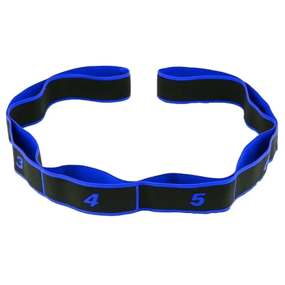 Yoga Puxar Cinta Cinto Menina Elástica Dança Latina Alongamento Banda Loop Yoga Pilates Ginásio Fitness Exercício Faixa De Resistência Com Número