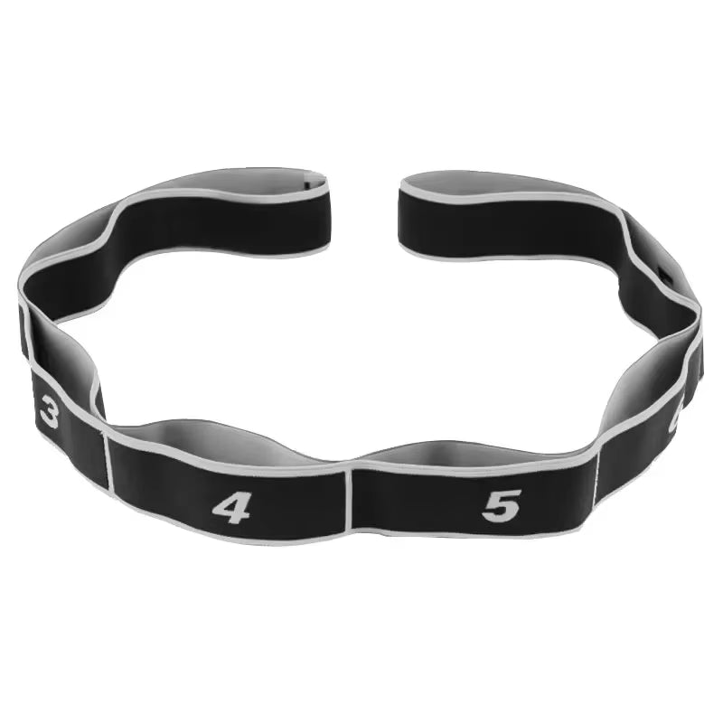 Yoga Puxar Cinta Cinto Menina Elástica Dança Latina Alongamento Banda Loop Yoga Pilates Ginásio Fitness Exercício Faixa De Resistência Com Número