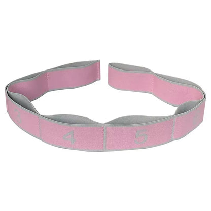 Yoga Puxar Cinta Cinto Menina Elástica Dança Latina Alongamento Banda Loop Yoga Pilates Ginásio Fitness Exercício Faixa De Resistência Com Número