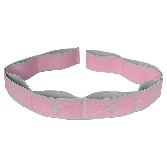 Yoga Puxar Cinta Cinto Menina Elástica Dança Latina Alongamento Banda Loop Yoga Pilates Ginásio Fitness Exercício Faixa De Resistência Com Número