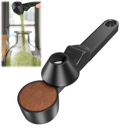 Colher De Café Sem Derramamento, Reutilizável, Deslizante, Proteína Em Pó, Funil Para Leite E Suplementos