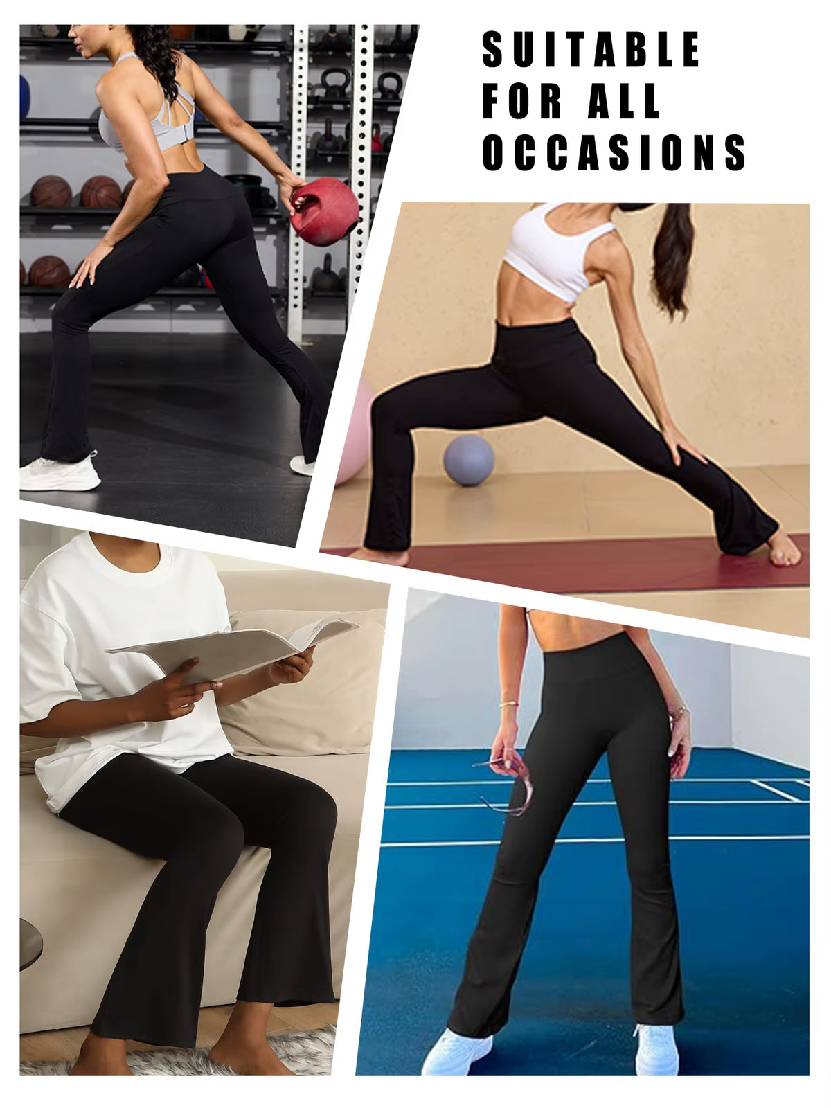Calça Feminina Super Macia, Cintura Alta, Controle De Barriga, Treino, Yoga, Push Up, Academia, Fitness, Leggings Longas, Sino