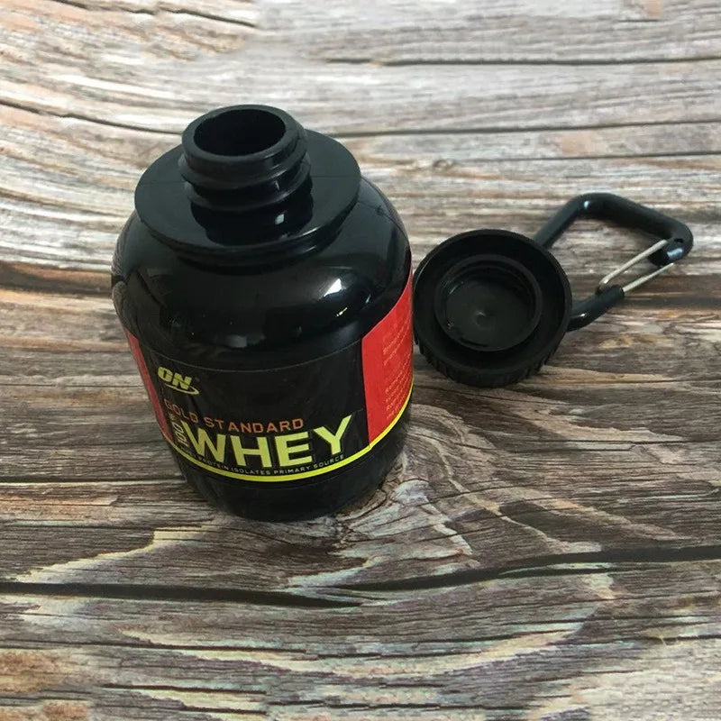 Mini Garrafas Portáteis De Proteína Em Pó Com Chaveiro, Funil De Saúde, Garrafa De Medicina, Copo De Água Pequeno, Fitness, Armazenamento Esportivo Ao Ar Livre 1