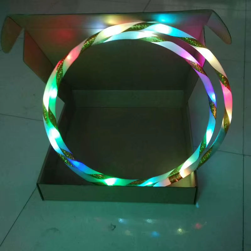 Argola Esportiva Com Luz Led, Aro De Ginástica Colorido Para Show De Arte, Aro Fitness Feminino, Peso Solto, Equipamento Fitness Para Academia Em Casa