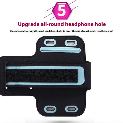 Nova Corrida Esportes Caso Do Telefone Braço Banda Para Iphone 15 14 Pro Max Xr 6 7 8 plus Samsung Nota 20 10 S9 Capacidade Máxima De 7 Polegadas