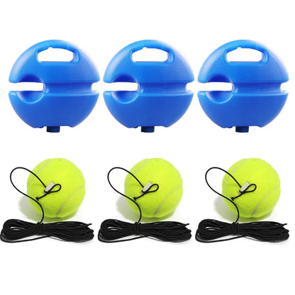 Professional Tennis Training Aid with Heavy-Duty Base and Elastic Rope Ball for Self-Practice and Sparring