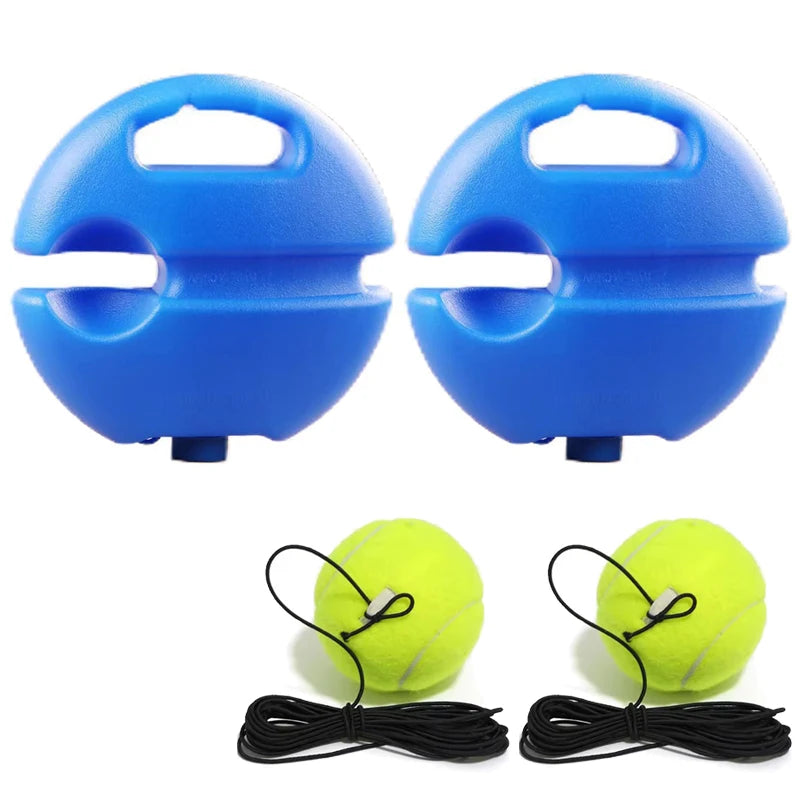 Professional Tennis Training Aid with Heavy-Duty Base and Elastic Rope Ball for Self-Practice and Sparring