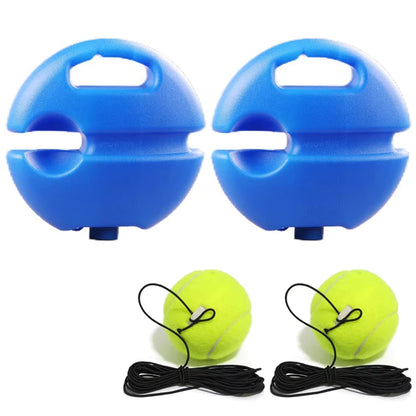 Professional Tennis Training Aid with Heavy-Duty Base and Elastic Rope Ball for Self-Practice and Sparring