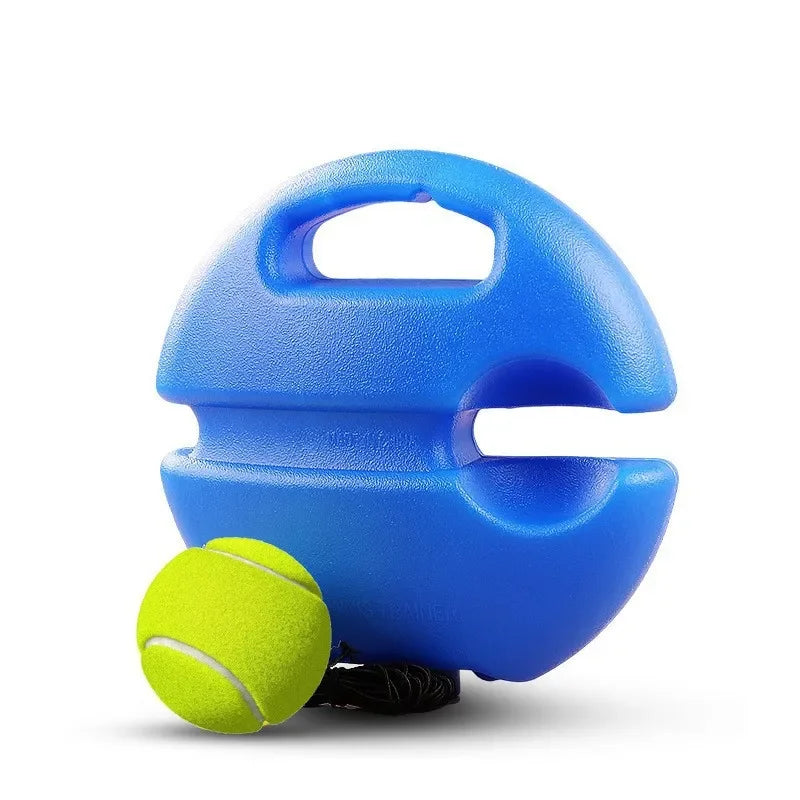 Professional Tennis Training Aid with Heavy-Duty Base and Elastic Rope Ball for Self-Practice and Sparring