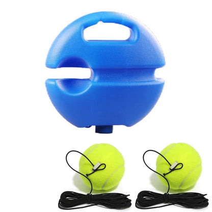 Professional Tennis Training Aid with Heavy-Duty Base and Elastic Rope Ball for Self-Practice and Sparring