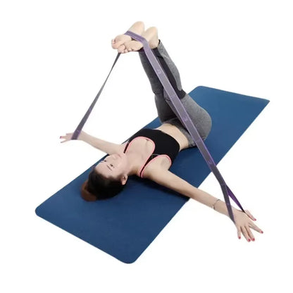 Yoga Puxar Cinta Cinto Menina Elástica Dança Latina Alongamento Banda Loop Yoga Pilates Ginásio Fitness Exercício Faixa De Resistência Com Número