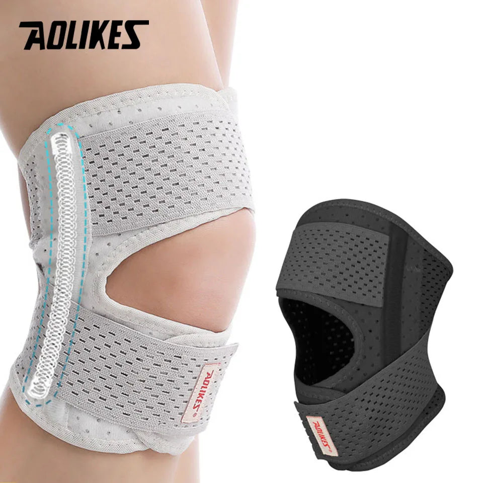Aolikes 1 Pçs Fitness Correndo Ciclismo Joelheiras Suporte Esporte Compressão Cotovelo Joelheira Manga Para Basquete Vôlei