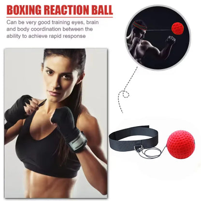 Bola De Treinamento De Boxe Criança Caixa Bola Único Jogo Com Bandana Interação Pai-Filho Bola Reflexo De Boxe Para Perfuração De Reação