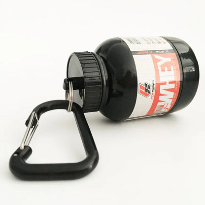 Mini Garrafas Portáteis De Proteína Em Pó Com Chaveiro, Funil De Saúde, Garrafa De Medicina, Copo De Água Pequeno, Fitness, Armazenamento Esportivo Ao Ar Livre 1